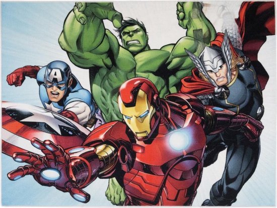 Rechtsaf klap Stevig Avengers Iron Man De Luxe; vloerkleed | bol.com
