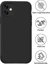 geschikt voor Apple iPhone 11 mat zwart siliconen hoesje / achterkant / Back Cover TPU – 1,5 mm ideale dikte van FB Telecom Groothandel in telefoon accessoires.