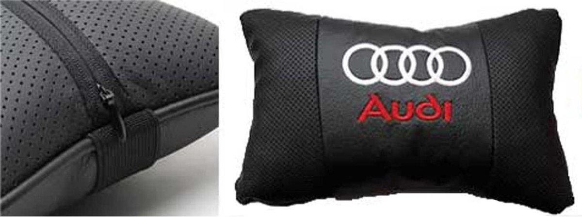 Oreiller de voiture en cuir Audi - oreiller - oreiller de siège de voiture  - oreiller