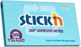Stick'n Adhesive Notes - Memoblok - 360° - 76x127mm - Blauw - 100 Sheets