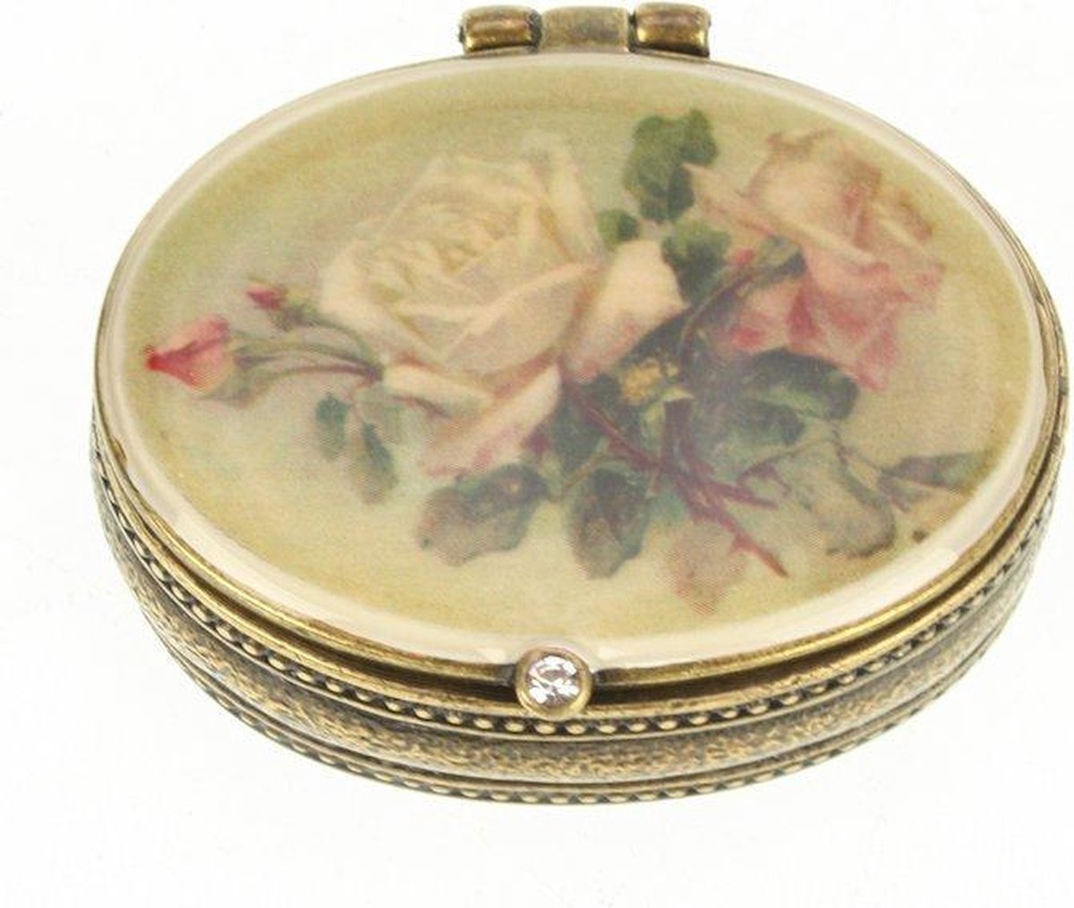 Doosje Rozen ovaal 5cm ook leuk als pillendoosje