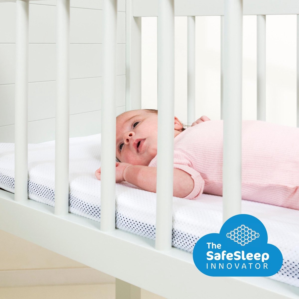 Bol Com Aerosleep Safesleep Hoeslaken Wieg 75 X 51 Cm Wit