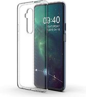 OnePlus 8 hoesje - Transparante gel case - Volledig doorzichtig - GSM Hoesje - Telefoonhoesje Geschikt Voor OnePlus 8