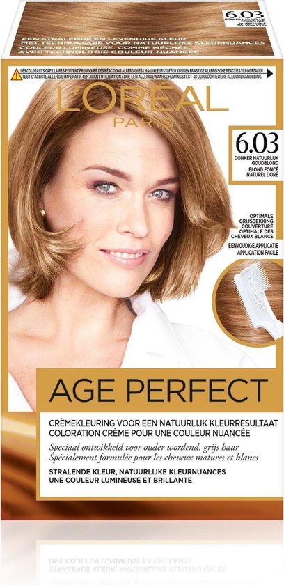 L'Oréal Paris Excellence Age Perfect 6.03 -Donker Goudblond - Haarverf |  bol.com