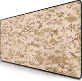 Gaming muismat | muismat | randen zonder franjes | het speciale oppervlak verbetert je snelheid en nauwkeurigheid | antislip | - XXL muismat gaming 90 x 40 cm - Camouflage Muismat