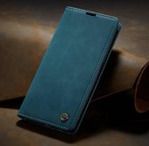 Luxe PU leren Bookcase voor Samsung Galaxy S20 Ultra | Hoogwaardig Leren Hoesje | Lederen Wallet Case | Kaarthouder | Portemonnee | Blauw