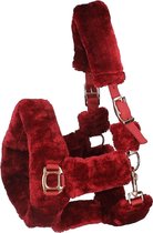 Horsegear Halster  Suave Rosegold - Dark Red - cob