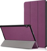 Huawei MediaPad T5 10.1 Inch Tablet Hoesje – Flip Cover Book Case – Paars