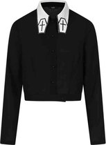 Banned Blouse -S- UNDERTAKER Zwart