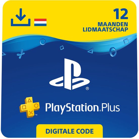 Sony Playstation Plus: 12 Maanden Lidmaatschap - PSN PlayStation Network - NL