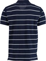 Gant - Breton Stripe Polo Donkerblauw - M - Modern-fit