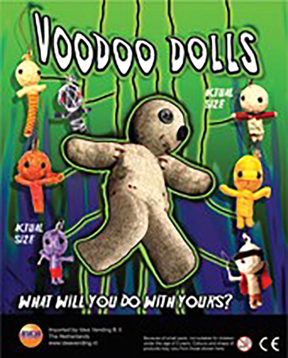 Voodoo Dolls poppetjes - uitdeelcadeautjes - 