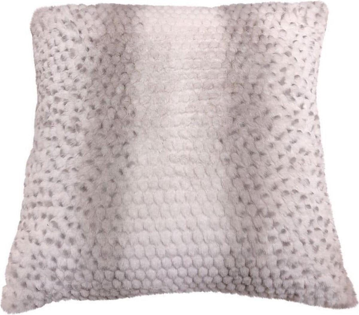 Mars & More Sierkussen - Imitatiehuid Slang ( ) - Roze En Grijs - 45 Cm X 45 Cm
