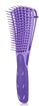 Anti-klit Haarborstel - detangler brush – hoofdhuidverzorging - detangling brush – krullen - kroes haar – definiëren | Paars