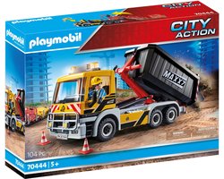 foto van PLAYMOBIL City Action Vrachtwagen met wissellaadbak - 70444
