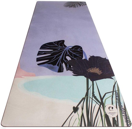 Felicidade yoga mat "Pacific" @studiofelicidade * Eco-friendly * Yoga mat en handdoek in 1 * Machine wasbaar van Felicidade — afbeelding 3