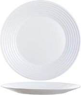 Arcoroc Stairo - Plat Dinerborden - 27 cm - Glas - (set van 6) En Yourkitchen E-kookboek - Heerlijke Smulrecepten