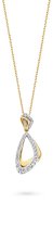 Velini jewels -P2014G -Hanger+Ketting -925 Silver 14 karat verguld -Cubic Zirkonia