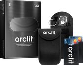 Arclit® | 2x Autosleutel RFID Anti-Diefstal Beschermhoes + 2x RFID kaarthouders | 2Pack | Keyless Entry Beveiliging Hoesje | Signaal Blokkerende Beschermhoes | Voordeelverpakking