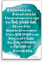 Cadeaubord kunststof A4 - Gods geliefde kind
