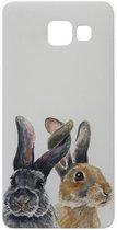 ADEL Siliconen Back Cover Softcase Hoesje voor Samsung Galaxy A3 (2017) - Konijnen