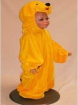 Dierenkostuum Hond Geel maat 152