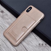 Puloka Card Bag Series + Standaard Genuine Leather Samsung Galaxy S10 GOUD