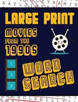 Large Print Movies From The 1990s Word Search