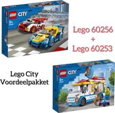 LEGO PAKKET LEGO CITY / LEGO City IJswagen 60253 + LEGO City Racewagens - 60256