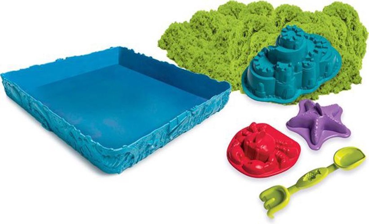 Kinetic Sand - Zandbakspeelset - Groen - 454 g origineel kinetisch zand - Sensorisch speelgoed — afbeelding 5