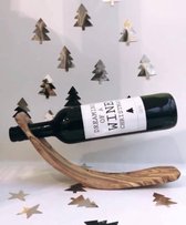 Olijfhout wijnhouder - Porte bouteille L ‘Art Du bois