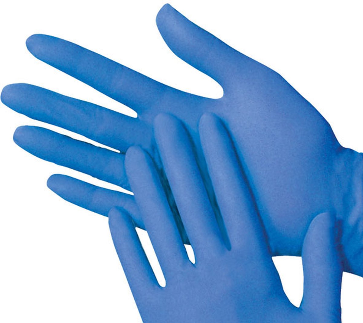 Goedkoopste Wegwerp Handschoenen - MAAT S - Nitril - Extra Sterk - Poedervrij - Latex Vrij - Blauw - 100 STUKS