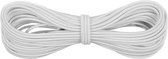 E2N -Elastiek koord 2,5 mm wit | 10 meter | Elastiek naaien | Elastiek voor het maken van maskers | Elastiek band | Rekkers