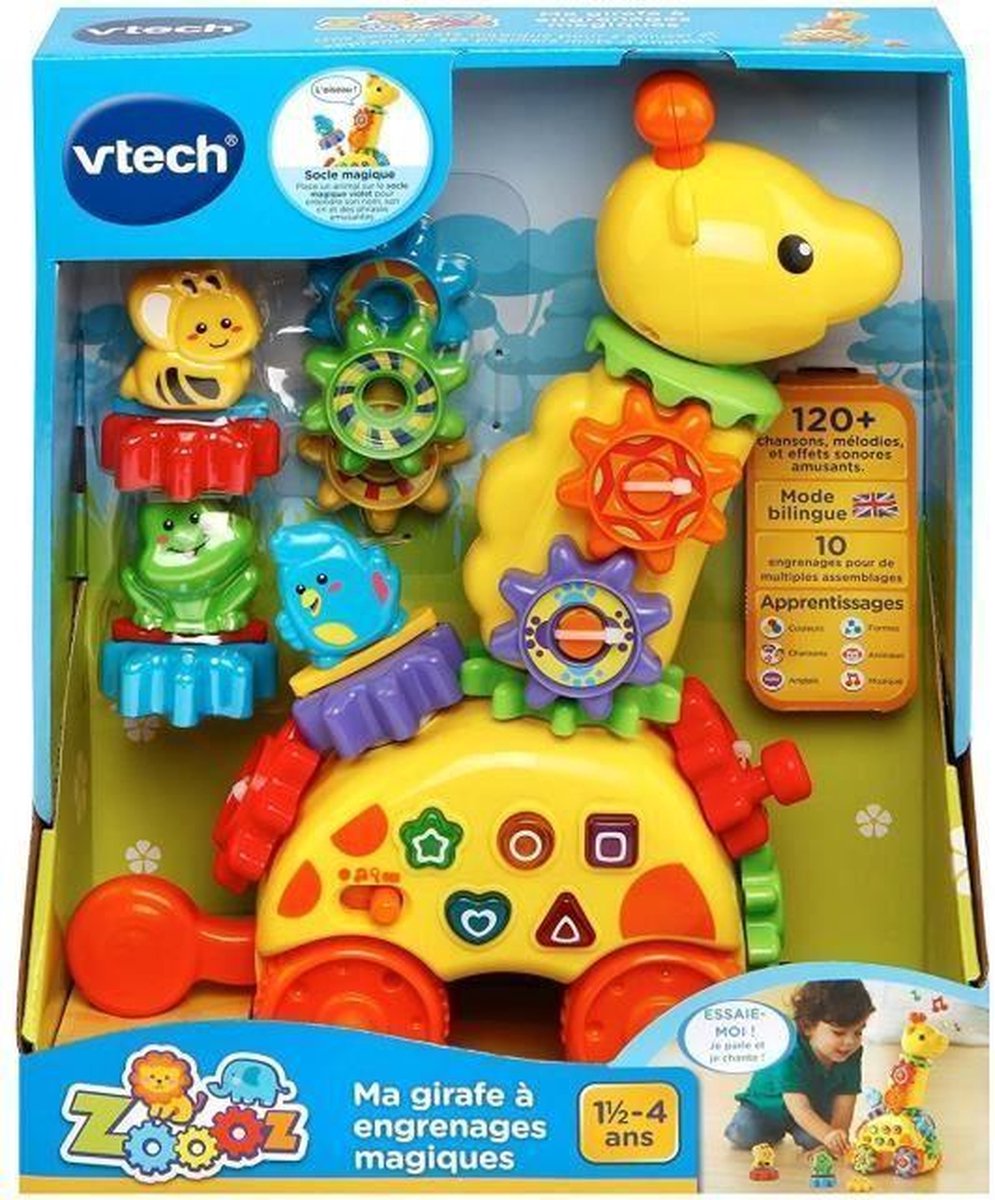 Girafe Interactive VTech Moov & Groov - Peluche Qui Danse, Parle Et Répète - Pour Bébés Dès 1 An
