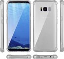 Samsung Galaxy S8 plus transparante siliconen hoesje / Doorzichtige Samsung S8 plus achterkant met uitgestoken hoeken / anti schok / anti shock