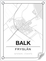 Tuinposter BALK (Fryslân) - 60x80cm