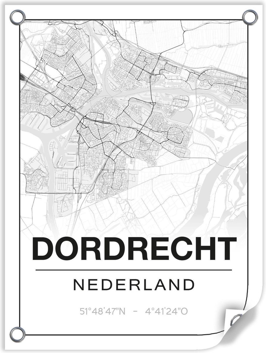 Tuinposter DORDRECHT (Nederland) - 60x80cm - Studio216