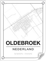 Tuinposter OLDEBROEK (Nederland) - 60x80cm