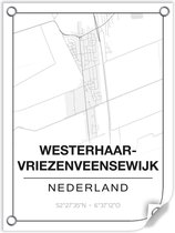Tuinposter WESTERHAAR VRIEZENVEENSEWIJK (Nederland) - 60x80cm