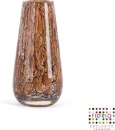 Design vaas Gloriosa - Fidrio GOLD - glas, mondgeblazen bloemenvaas - hoogte 15 cm