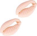 Kauri schelp kraaltjes -10 stuks - sweet coral peach