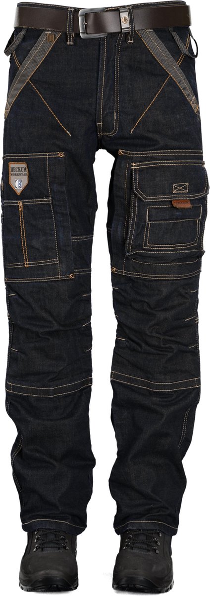Beckum Workwear EBT24 Jeans zonder B-Protect Knie Denim blue 48 32