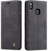 caseme - Hoesje geschikt voor Samsung Galaxy A40 - wallet book case - magneetsluiting - zwart