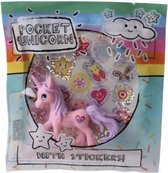 Lg-imports Eenhoorn Pocket Unicorn Meisjes 7  X 5 Cm Roze/hartje