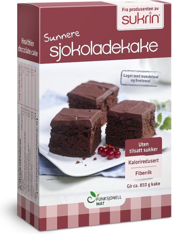 Chocolade cake (410g) - Suikervrij verlaagd gehalte aan koolhydraten | bol.com