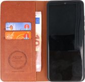 Kaarthouder Portemonnee Book Case - Hoesje Geschikt voor Samsung Galaxy S20 Ultra - Bruin