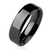 Ring Dames - Ringen Dames - Ringen Vrouwen - Ringen Mannen - Zwarte Ring - Heren Ring - Ring - Afgeronde Hoek - Bevelo
