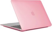 Tech Supplies Hardcover Case Cover Voor Apple Macbook Air 13 13.3 Inch 2018/2019/2020 A1932/A2179 Hard Shell Hoes - Notebook Sleeve Skin Protector - Mat Roze