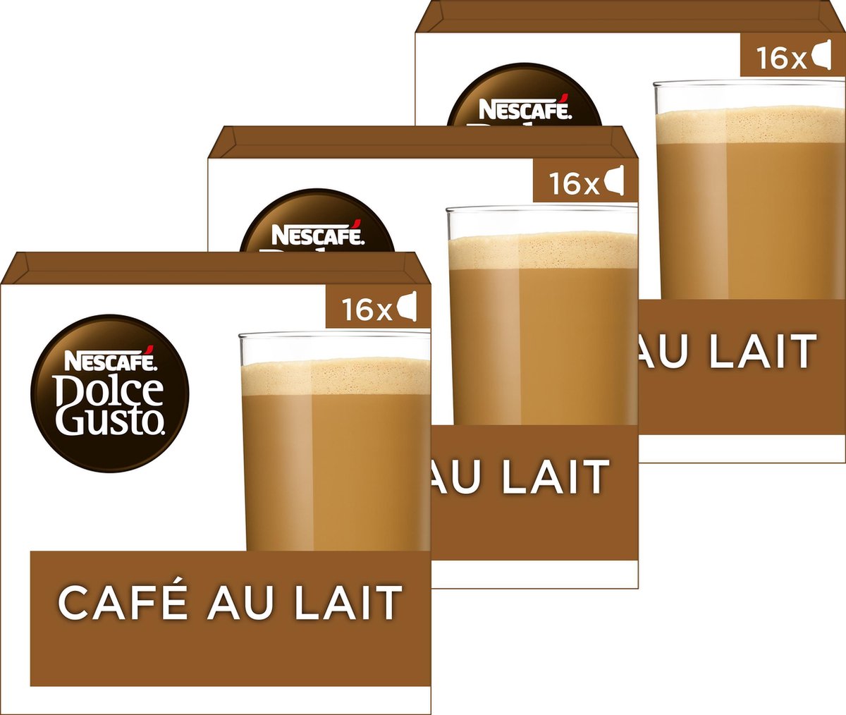 Nescafé Dolce Gusto capsules Cafe au Lait - 48 koffiecups - geschikt voor 24 koppen koffie