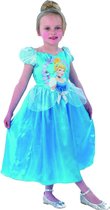 Disney Prinsessenjurk Assepoester Storytime - Kostuum Kind - Maat 128/134 - Carnavalskleding